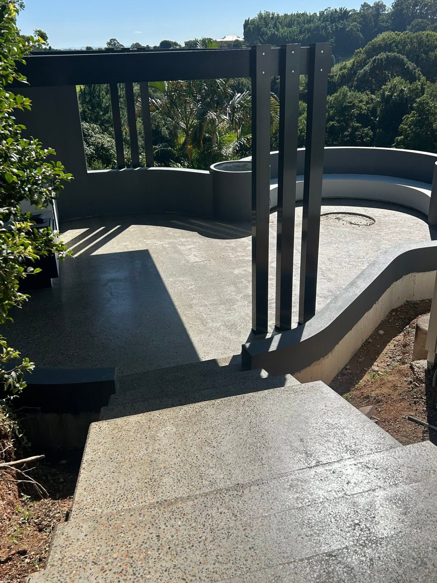 Honed concrete — Soft, low-sheen texture with quiet architectural presence.